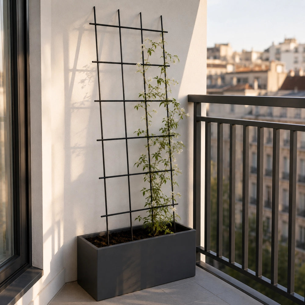 Supporto in metallo per pergola da giardino KADAX per piante, rose e fiori, 60x150 cm
