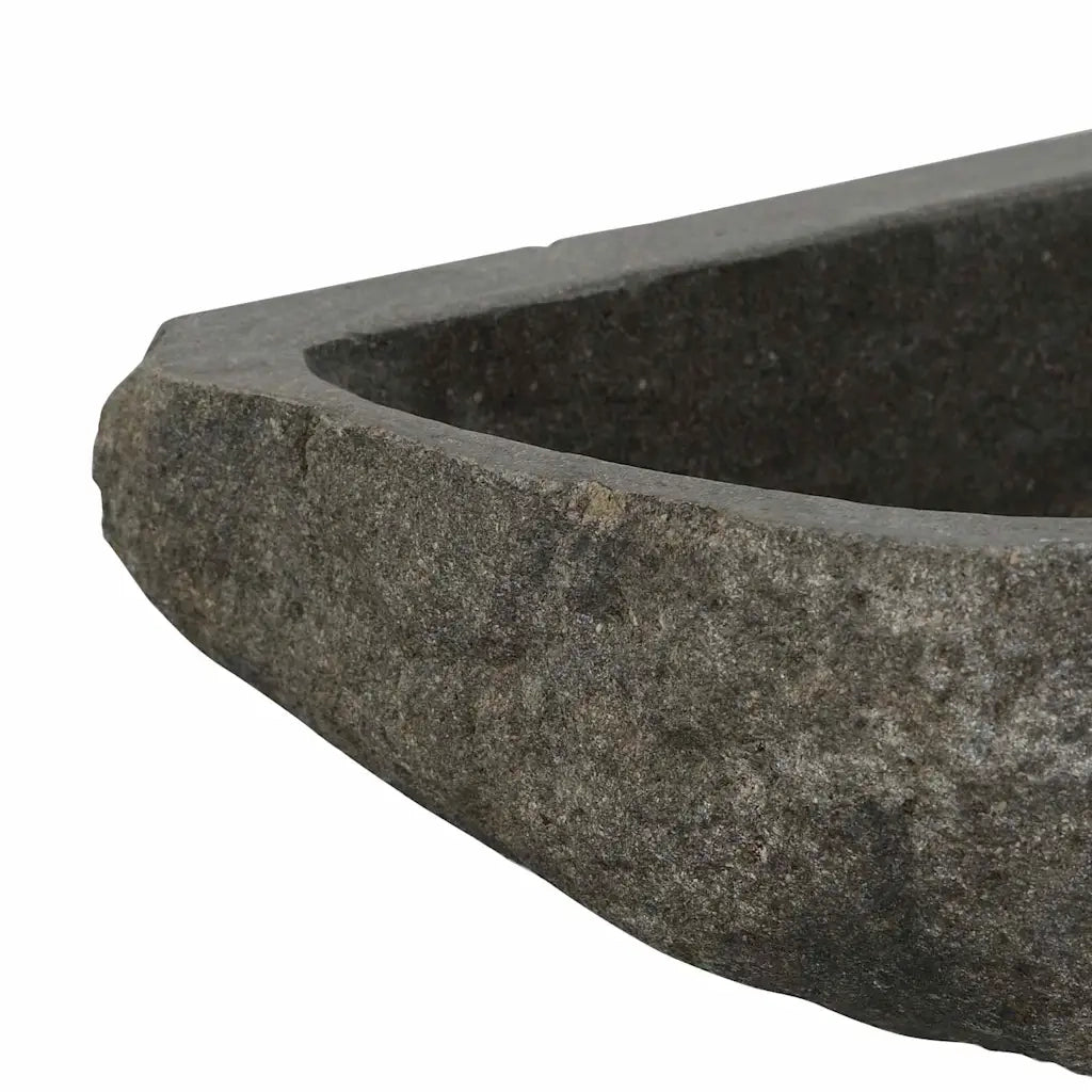 vidaXL Lavabo ad angolo sospeso Grigio (30-37) x (30-37) x 12 cm