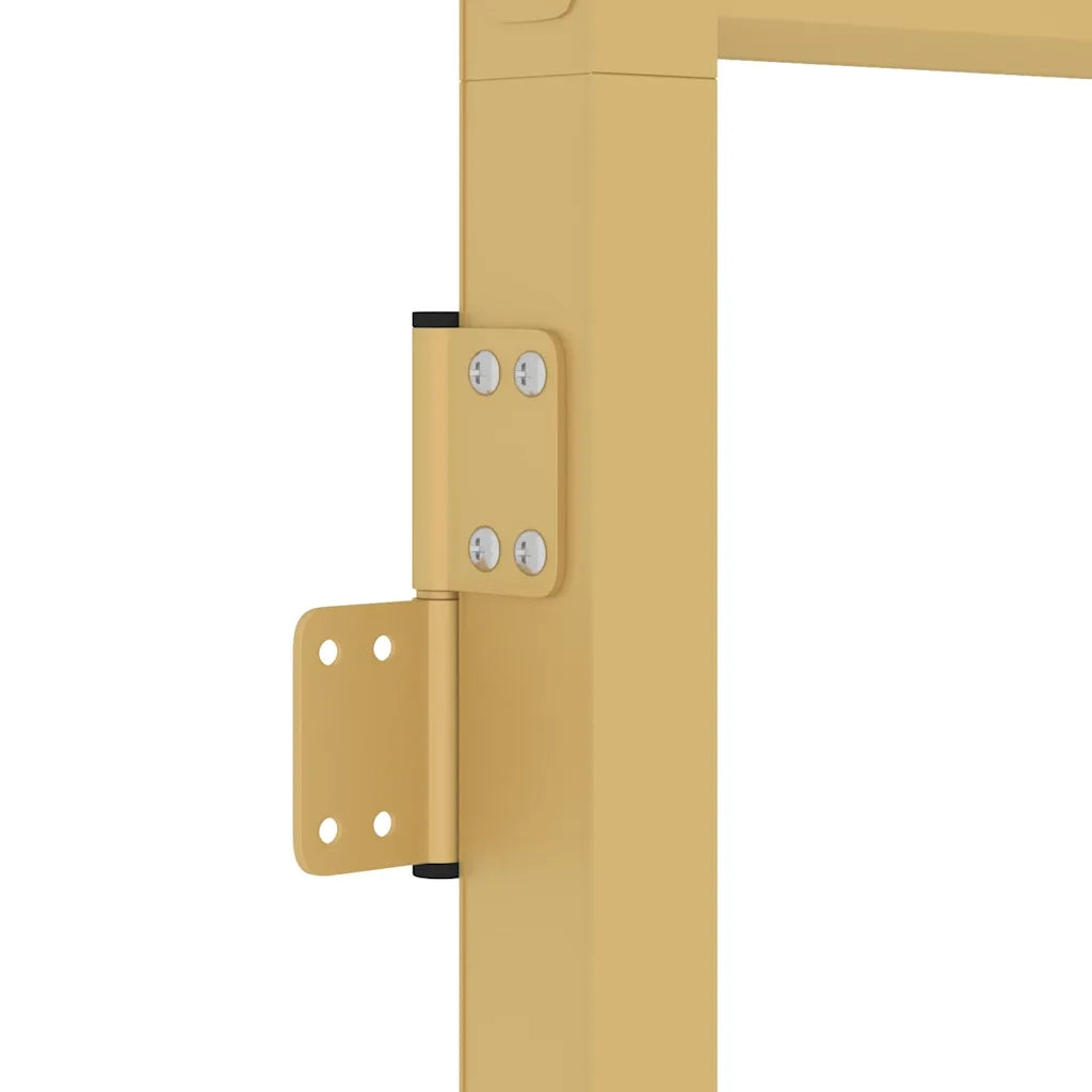 Porta Interni Sottile Oro 76x201,5cm Vetro Temperato Alluminio 155140