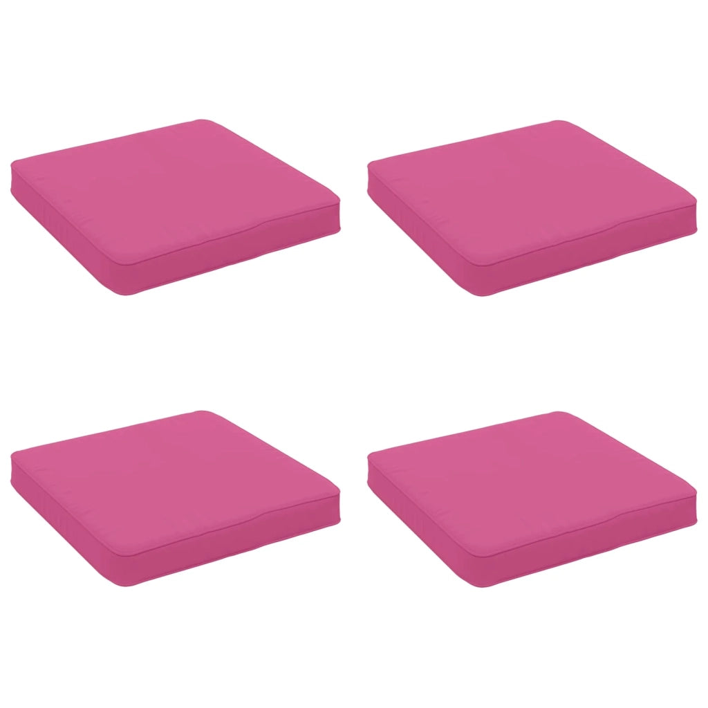 Cuscini per Sedia in 4 Pezzi VUGHT 4 pcs 100% Poliestere Rosa 946262