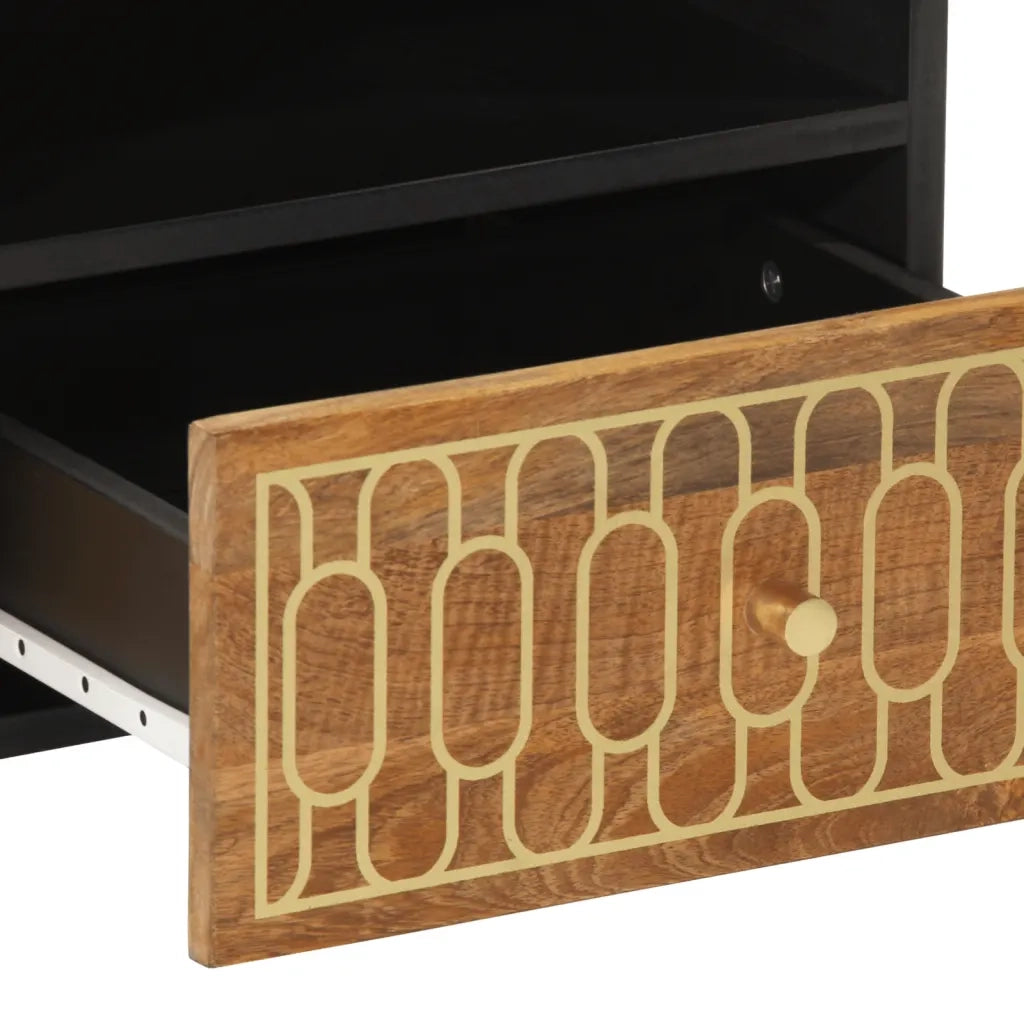 Tavolino da salotto | Tavolino da caff¨¨ | Tavolino da Soggiorno 80x54x40 cm in Legno Massello di Mango