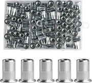 Viti in acciaio carbonio di alta qualità - 100 pezzi - Corrosione resistente - Per viti a clip - Spazio risparmiato