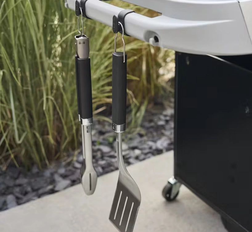 Weber 3400519 set di ganci per utensili weber works, si aggancia alle guide laterali weber works