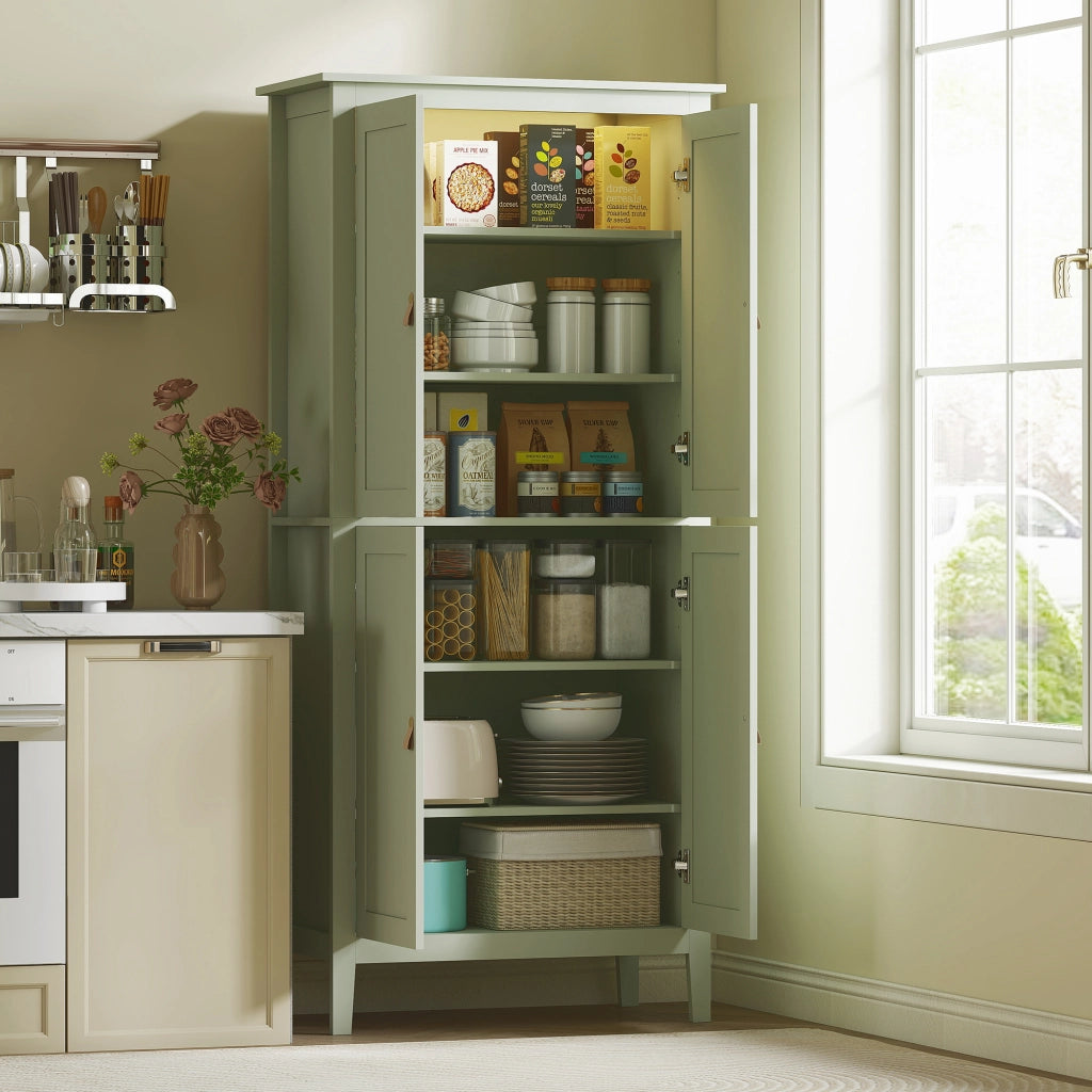 Mobile da cucina ¨C zephmum ¨C 80x40x176,5 cm, verde