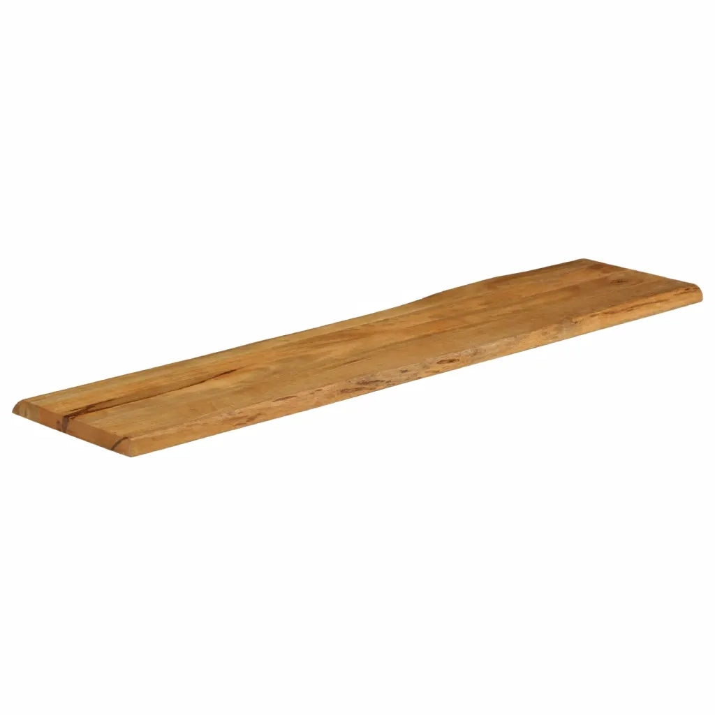 Piano Tavolo 180x40x2,5 cm Bordi Vivi in Legno Massello Mango 370761