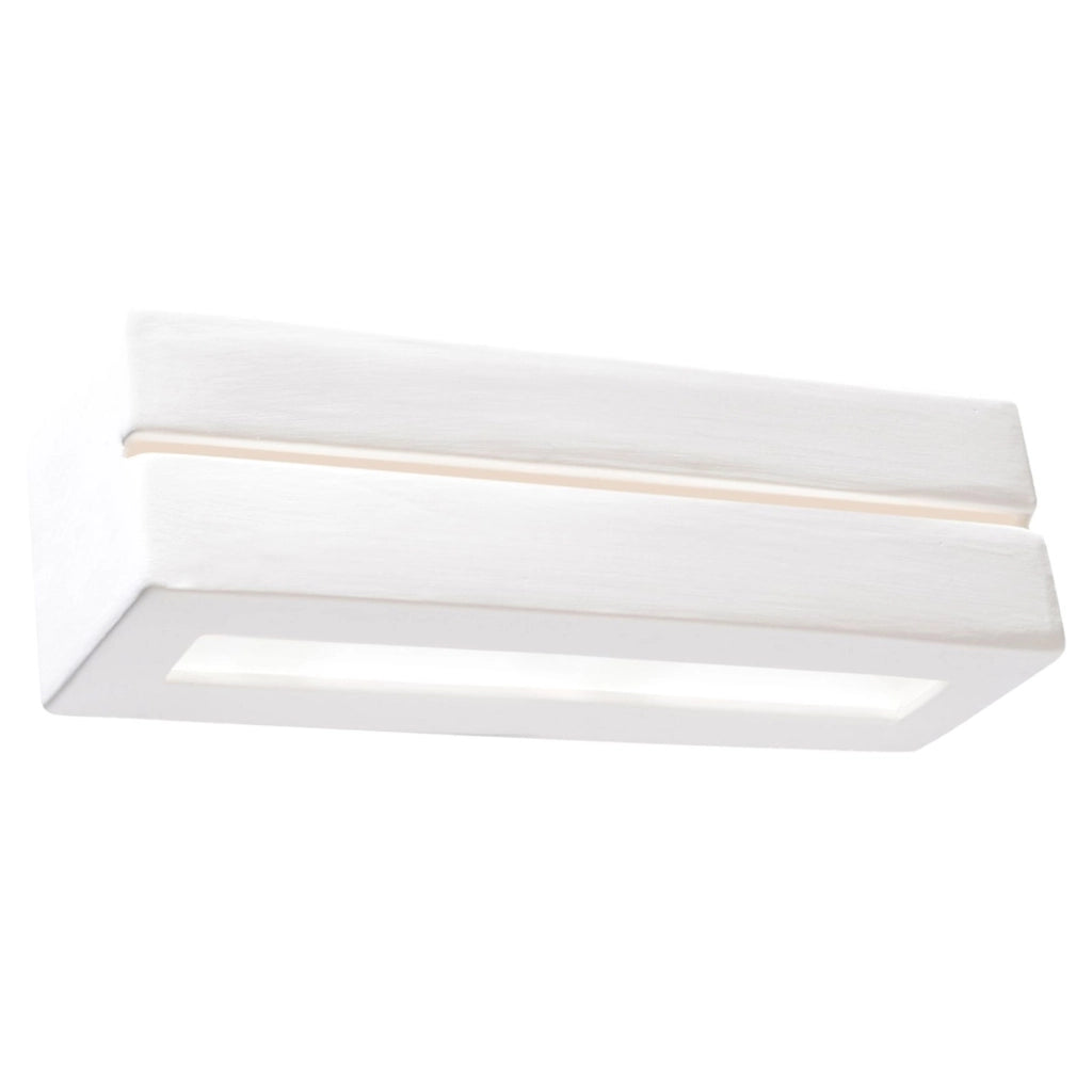 Applique da parete ceramica bianca Pure Lume Polaro E27