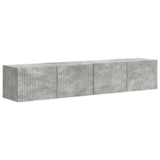 Mobile TV da parete 2 pz | Armadietto TV | Mobile Porta TV Calcestruzzo 78,5 x 31 x 29,5 cm