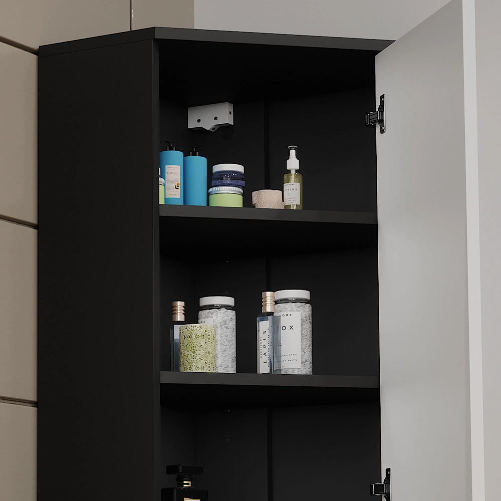 Vicco Armadio a muro ad angolo Antracite/bianco 60 x 75 cm con porta