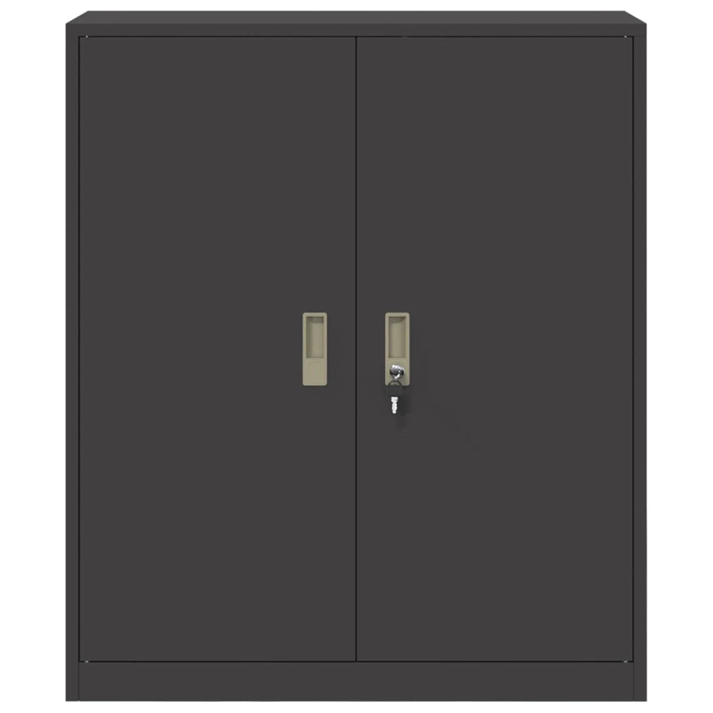 Armadio Nero 90 x 40 x 105 cm Acciaio 891646