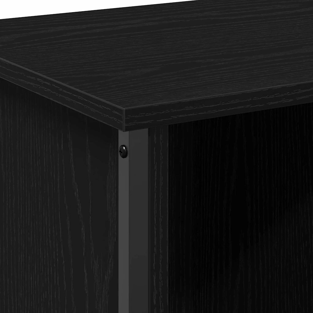 Mobile TV Rovere Nero 102 x 35 x 45 cm Legno multistrato 873885