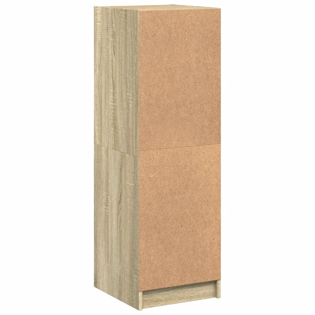 Credenza | Madia | Buffet da pranzo | Armadio da pranzo con Ante in Vetro Rovere Sonoma 35x37x109 cm