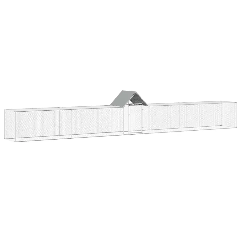 Pollaio 9x1x1,5 m in Acciaio Zincato CFW5047638