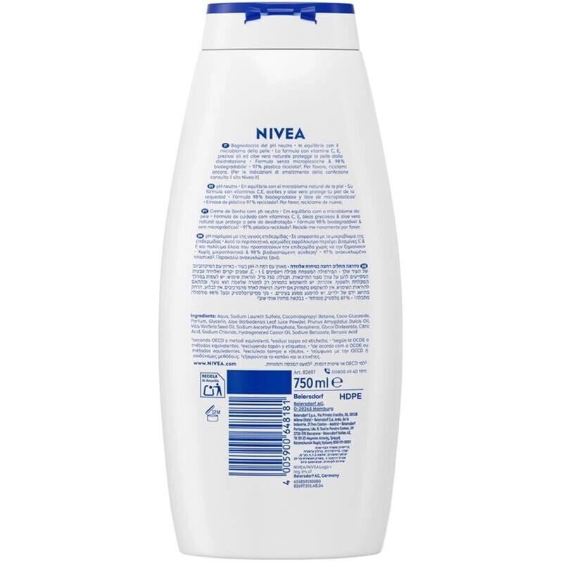 NIVEA BAGNO CREMA ALOE 750 ML