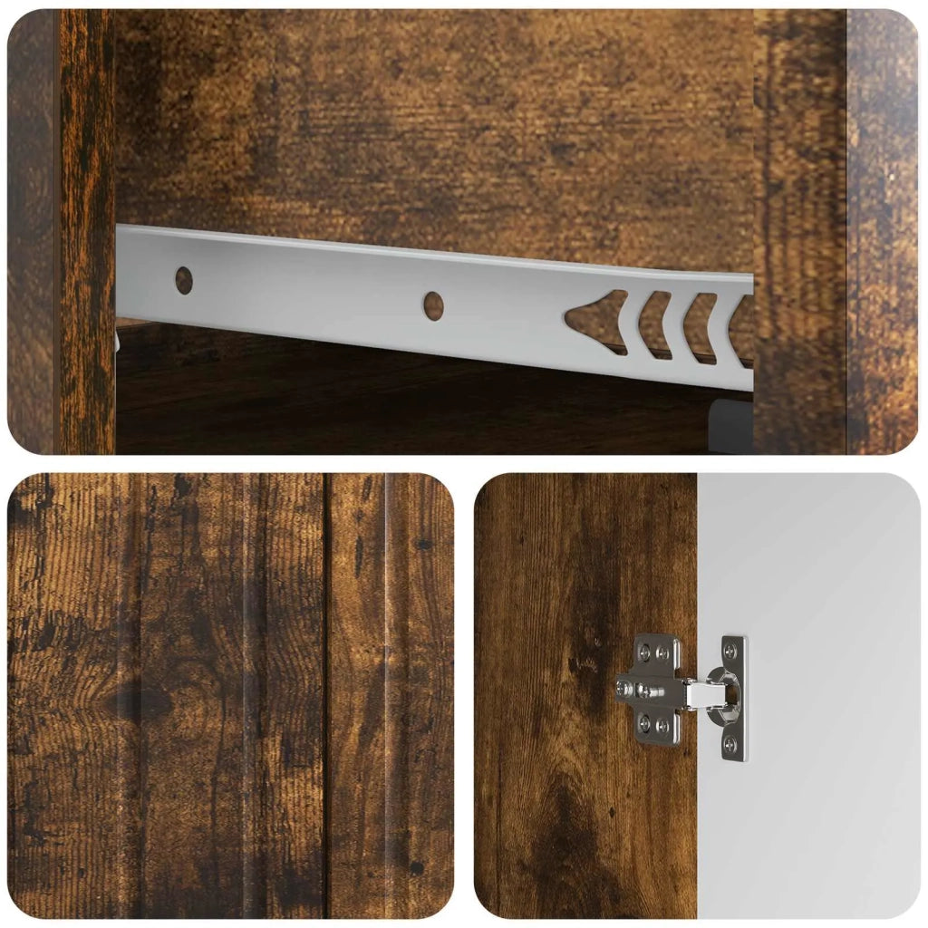 Credenza Rovere Fumo 66 x 34,5 x 92 cm Legno ingegnerizzato