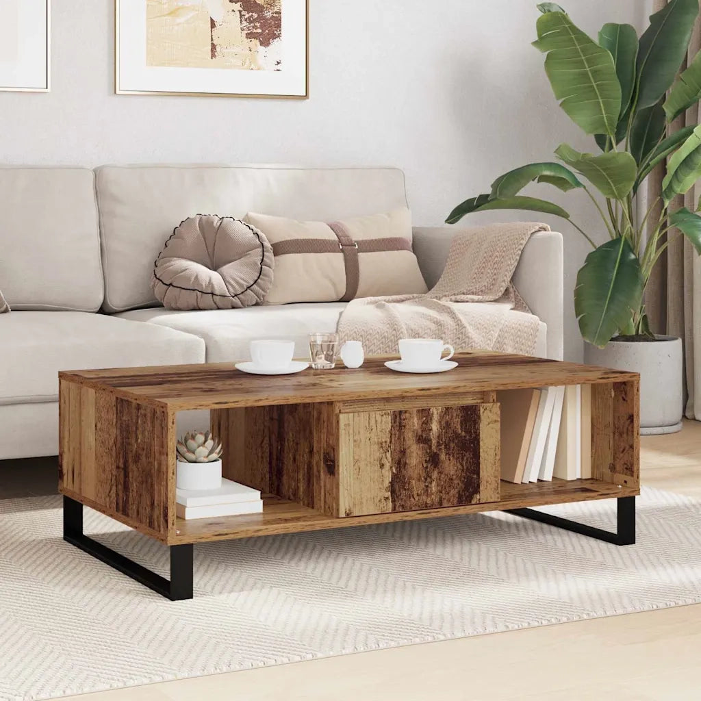 Tavolino da salotto | Tavolino da caff¨¨ | Tavolino da Soggiorno Legno vecchio 104 x 60 x 35 cm