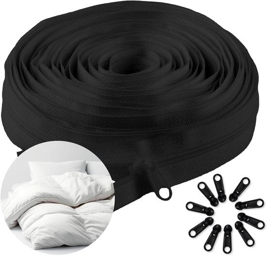 Ritssluiting nylon infinito 10 m lungo 25 cm largo per metro