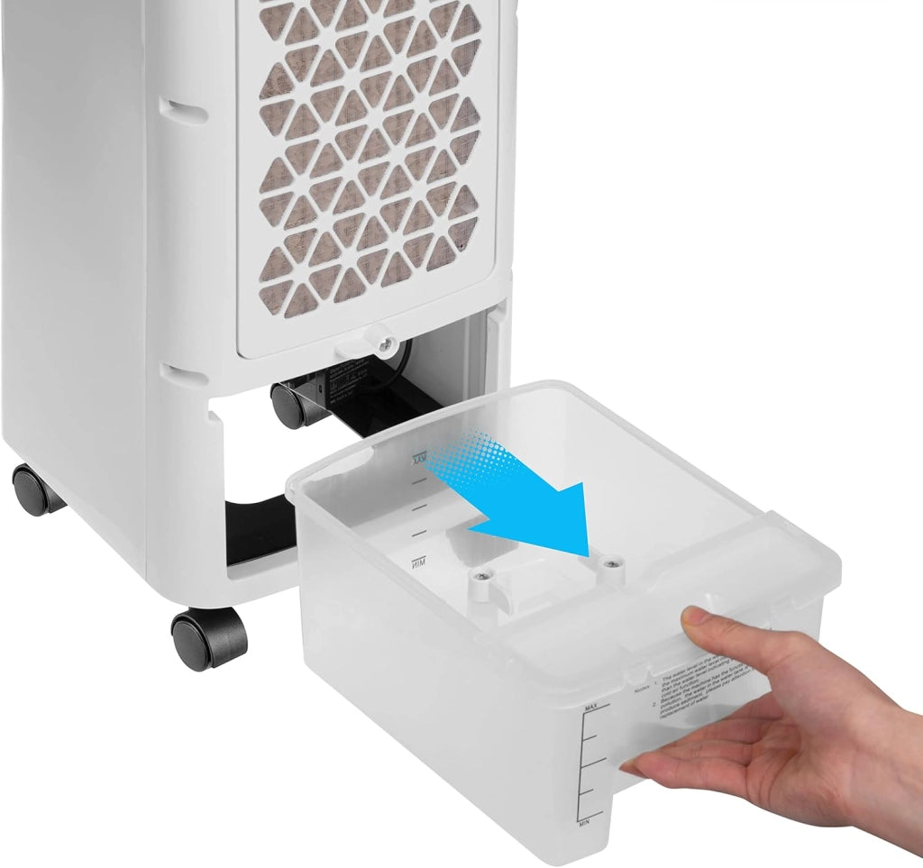 Condizionatore Portatile 4in1 60W 330m³/h 3,5 litri 4 Ghiaccioli Ventilatore Ionizzatore
