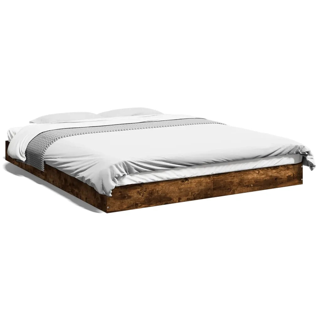 Giroletto senza Materasso Rovere Fumo 160x200 cm in Truciolato 842011