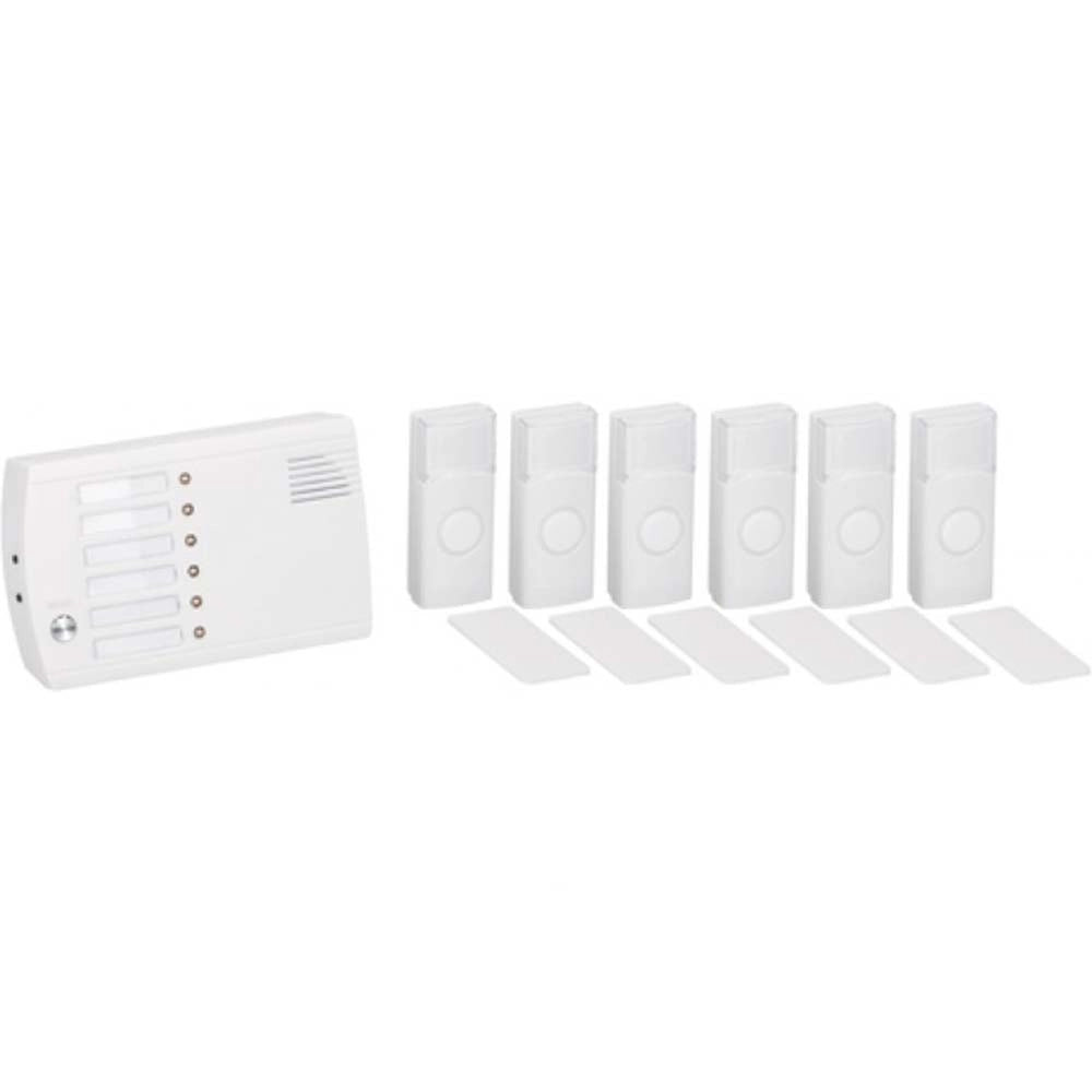 Sistema Interfono Campanello Casa 6 Canali 36 Melodie Wireless Senza Fili IP44