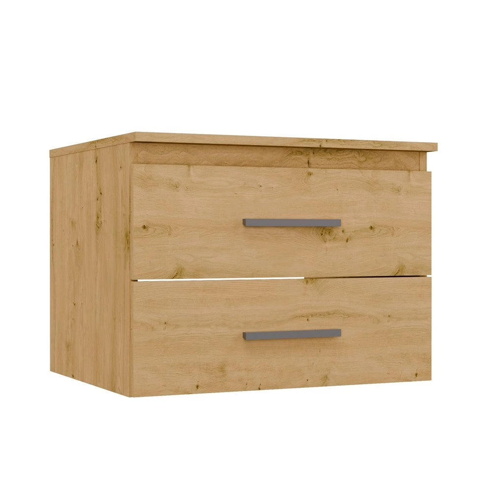 Mobile sottolavabo NEL 60 bagno bagno 2 cassetti rovere artisan