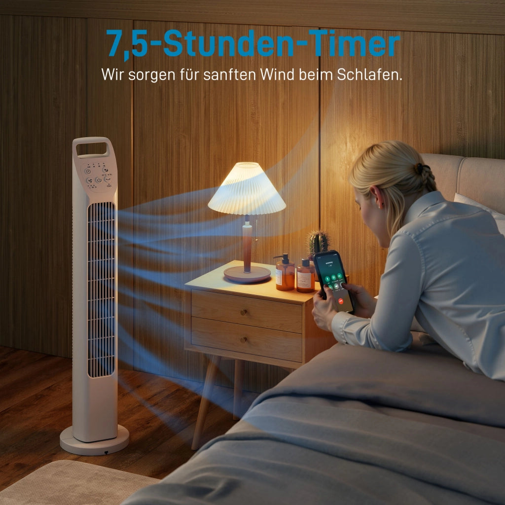 Ventilatore da Soffitto con Telecomando ¨C zephmum ¨C Bianco