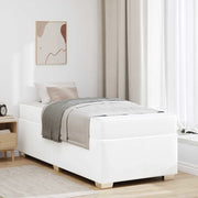 Struttura del letto con materasso Bianco 90 x 190 cm Tessuto 3399220