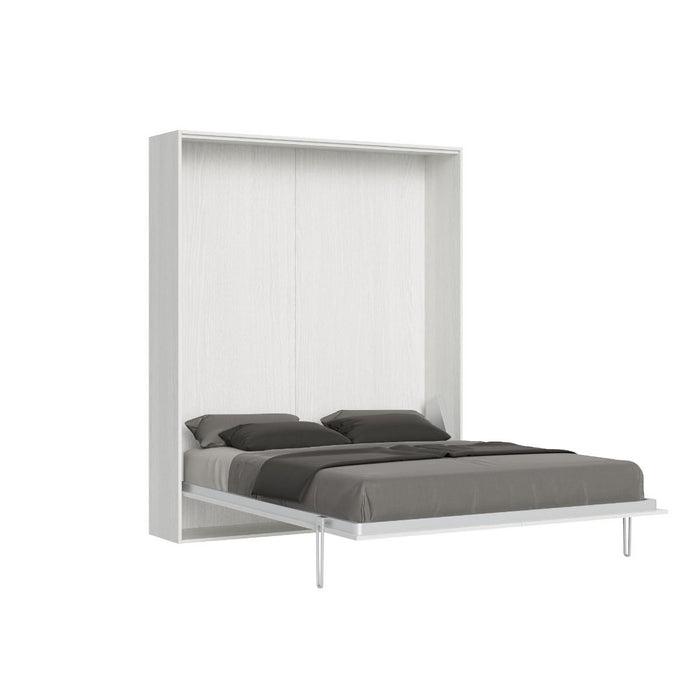 Letto 1 Piazza e Mezzo a Scomparsa Salvaspazio Kentaro H210 cm Bianco