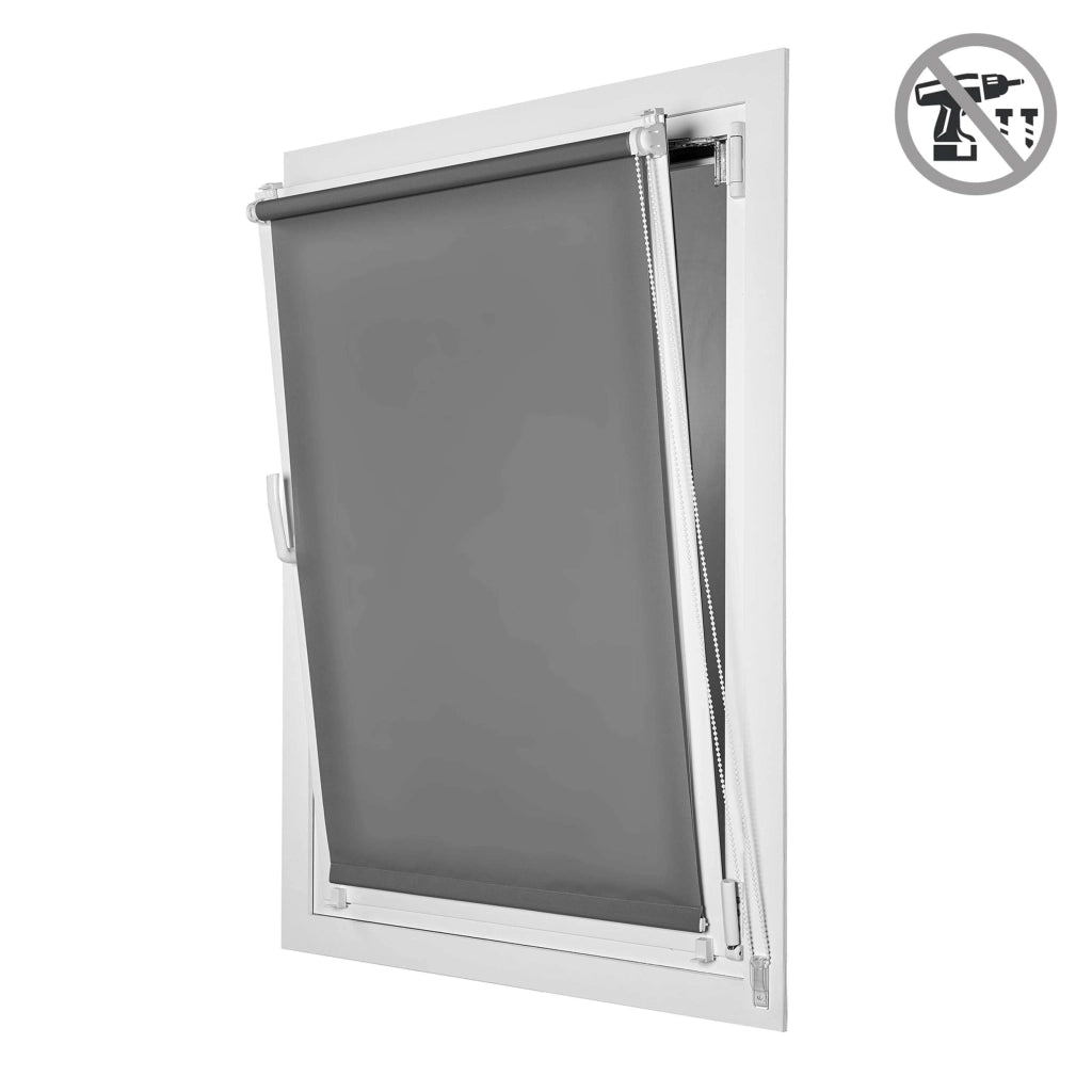 Tenda a Rullo  filtrante installazione senza foratura EasyFix Grigio 150x180 cm