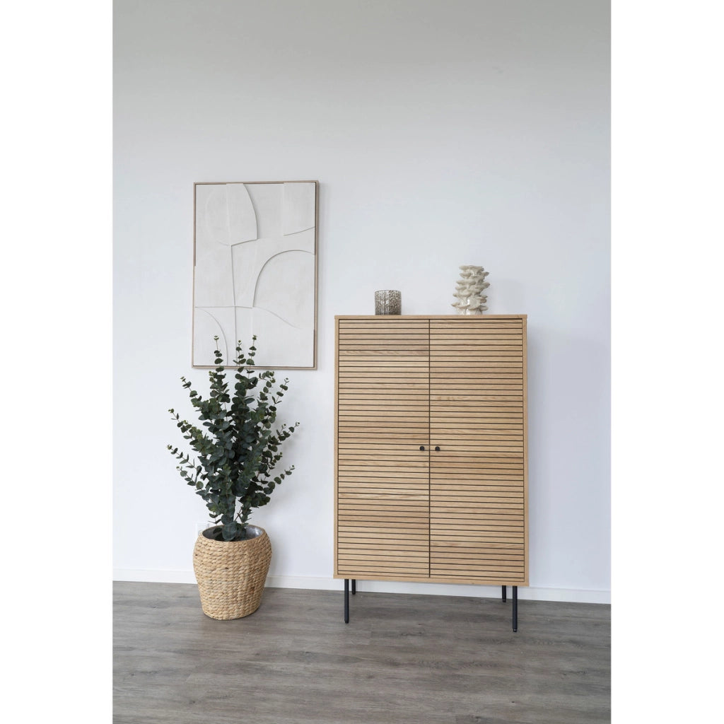 Vaso Decorativo Livorno, Beige, Gres, 15x18x24 cm