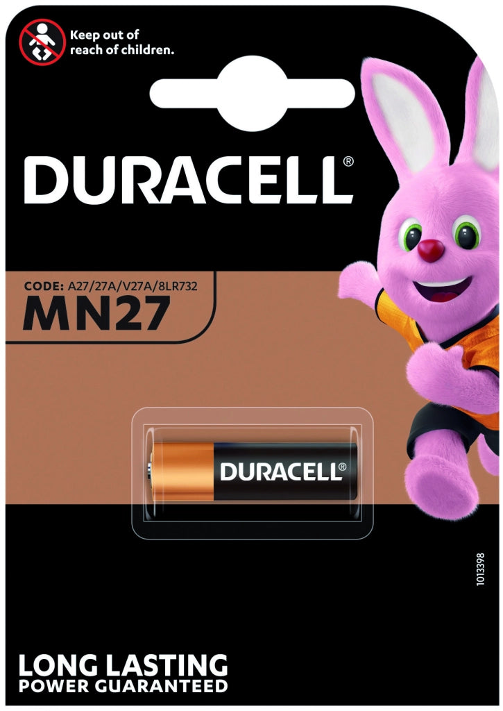 Duracell PILA ALCALINA SECURITY MN27 1 PZ. 10.00 pz