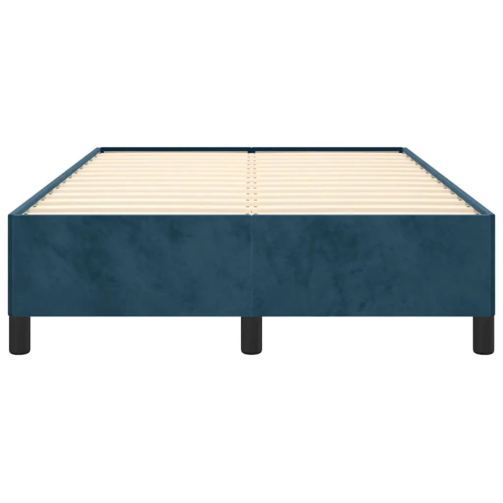 Giroletto senza Materasso Blu Scuro 120x190 cm Velluto 379532