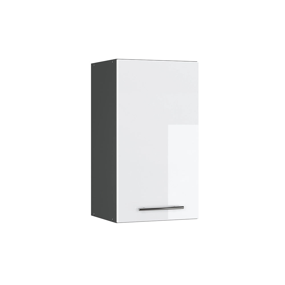Pensile da cucina Fame-Line Bianco lucido/Antracite 40 cm Vicco