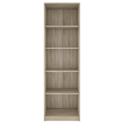 Libreria colore rovere 5 ripiani Nepo 60x34x197H