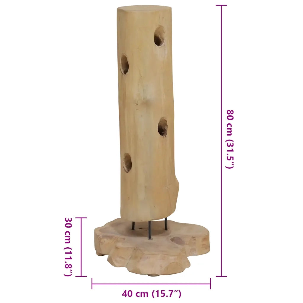 Cantinetta per 8 Bottiglie 40x30x80 cm in Legno di Teak