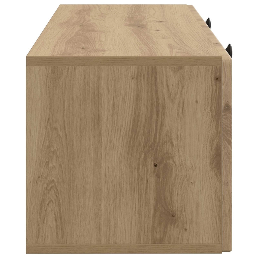 Mobile TV da Muro | Armadietto TV | Mobile Porta TV Rovere Artigianale 78,5 x 31 x 30 cm