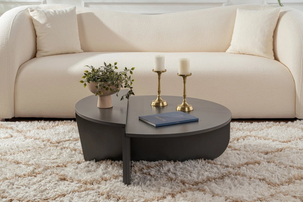 Tavolino in legno "Orion" 90 x 60 x 30 cm - Antracite