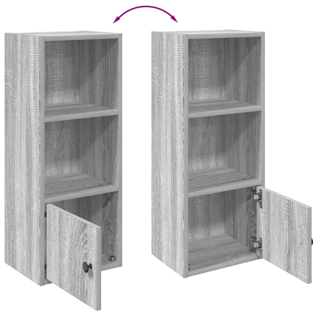 vidaXL Libreria Grigio Sonoma 31x24x77 cm in Legno Multistrato