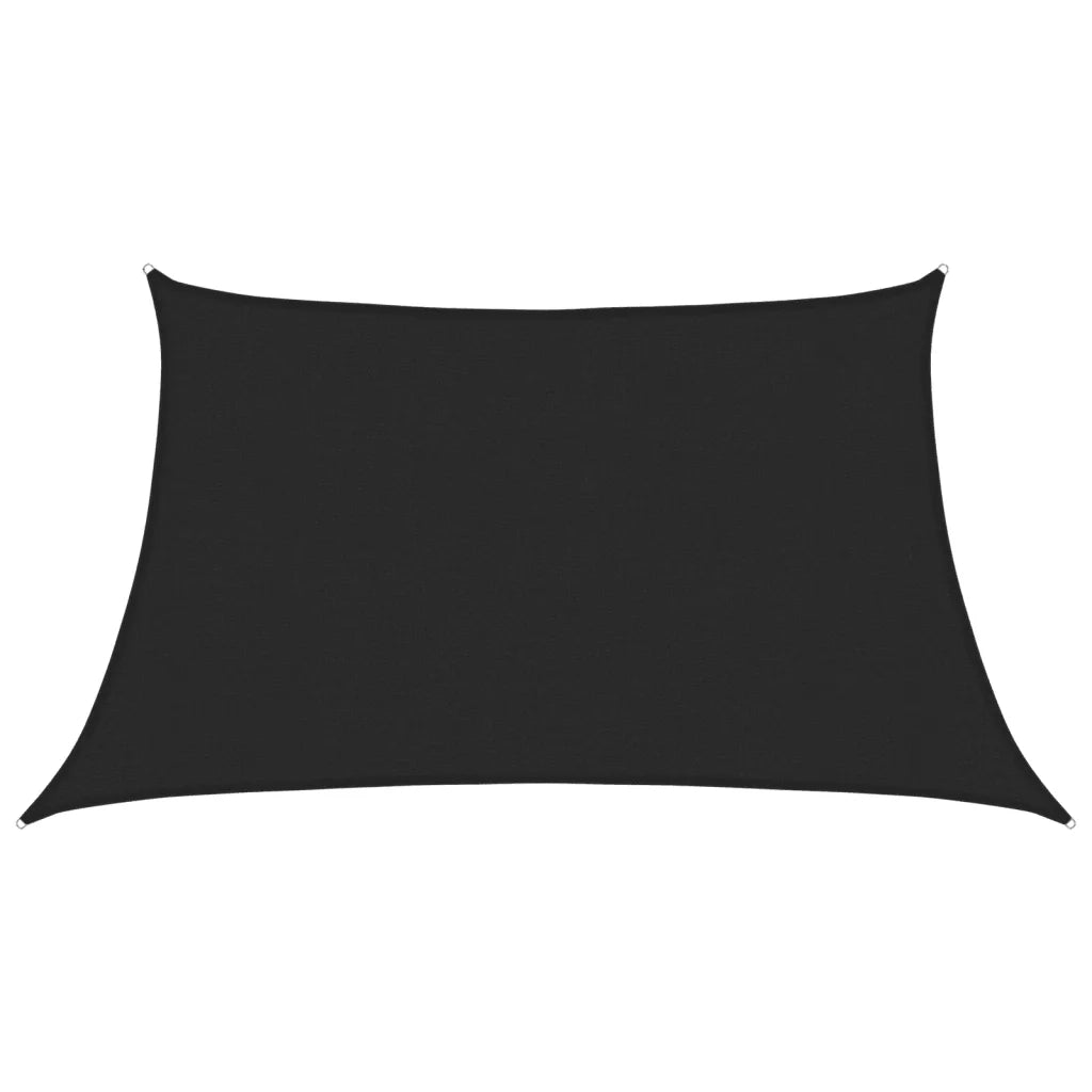 Vela Parasole | Telo Ombra | Vela da ombra 160 g/m2 Nera 3/4x2 m in HDPE