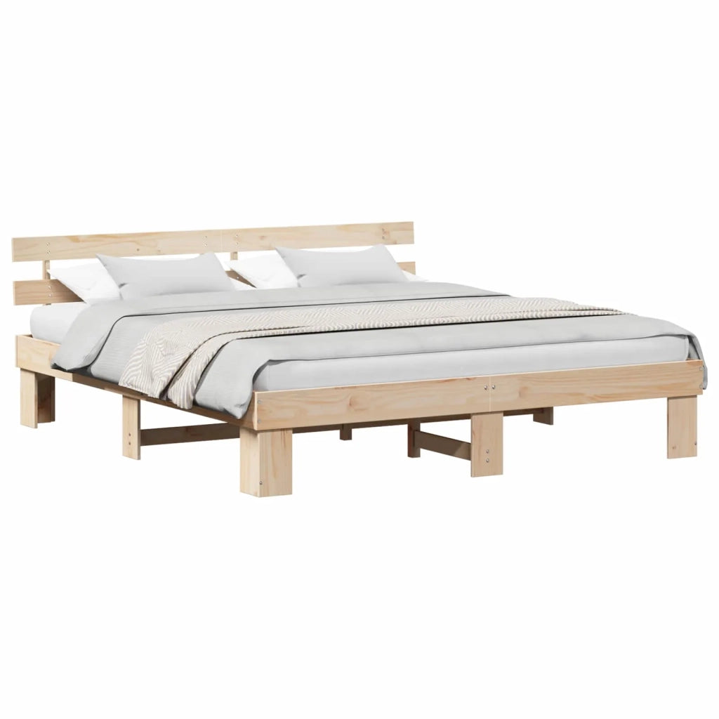 Struttura del letto Naturale 180 x 200 cm Pino massello