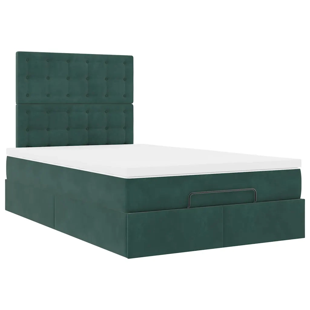 Struttura Letto Pouf con Materassi 120x200 cm Velluto 3314459