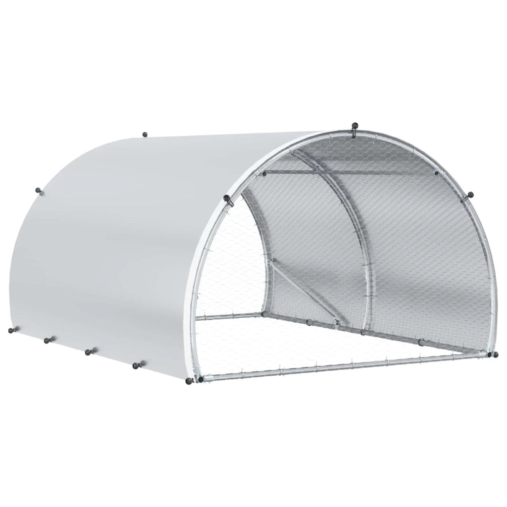 Pollaio Argento 200 x 150 x 100 cm Acciaio zincato 42042524