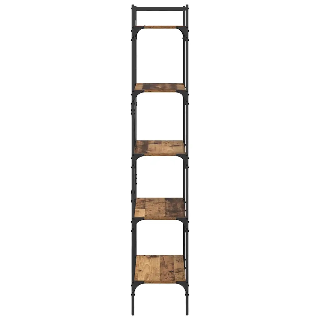 Libreria-Scaffale per Libri-Mobile di Stoccaggio Legno vecchio 56 x 32 x 174 cm Legno multistrato