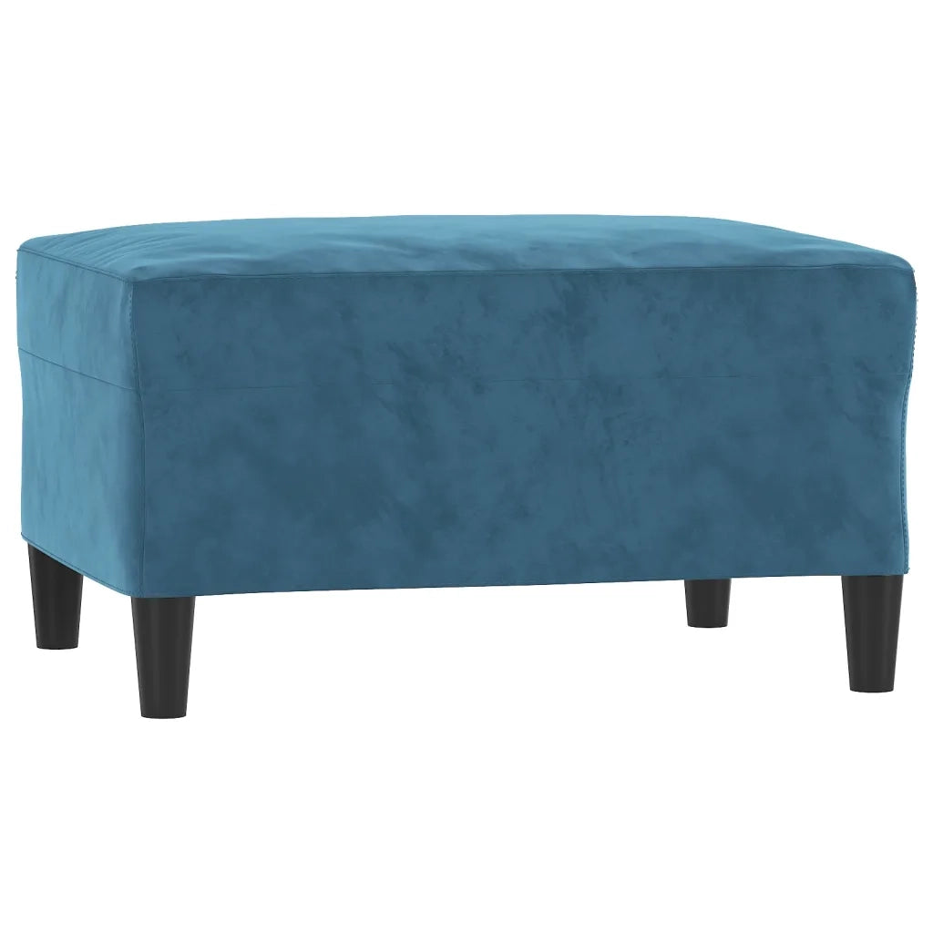 vidaXL Set di Divani 3 pz con Cuscini Blu in Velluto
