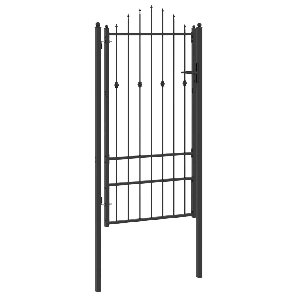 Cancello per recinzione Asten Nero 175 x 88 cm Acciaio 42034052