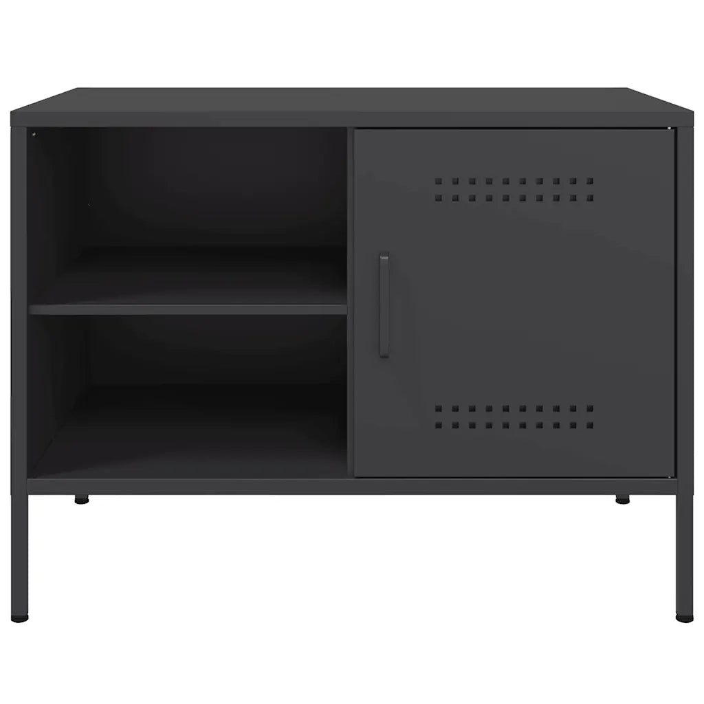 vidaXL Mobile TV Nero 68x39x50,5 cm in Acciaio