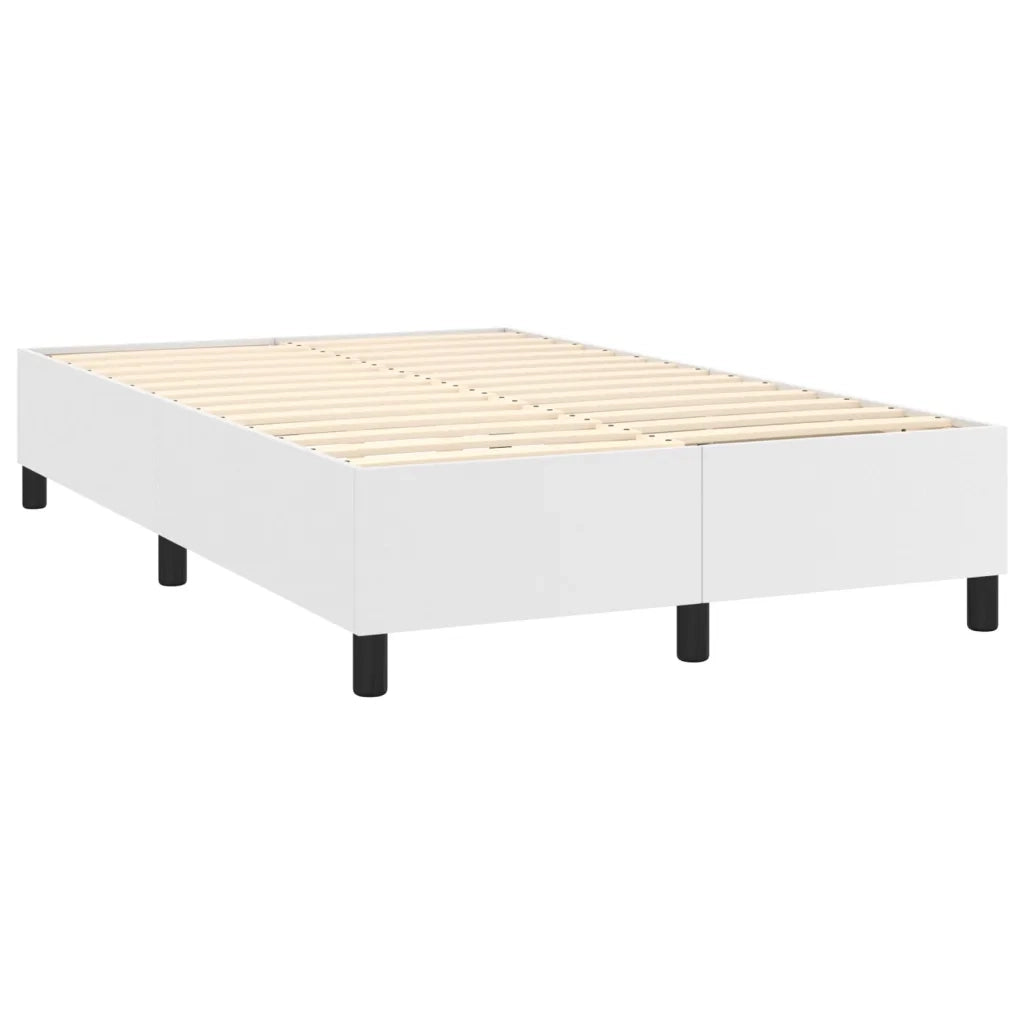 Giroletto a Molle con Materasso Bianco 120x200 cm in Similpelle 3142774