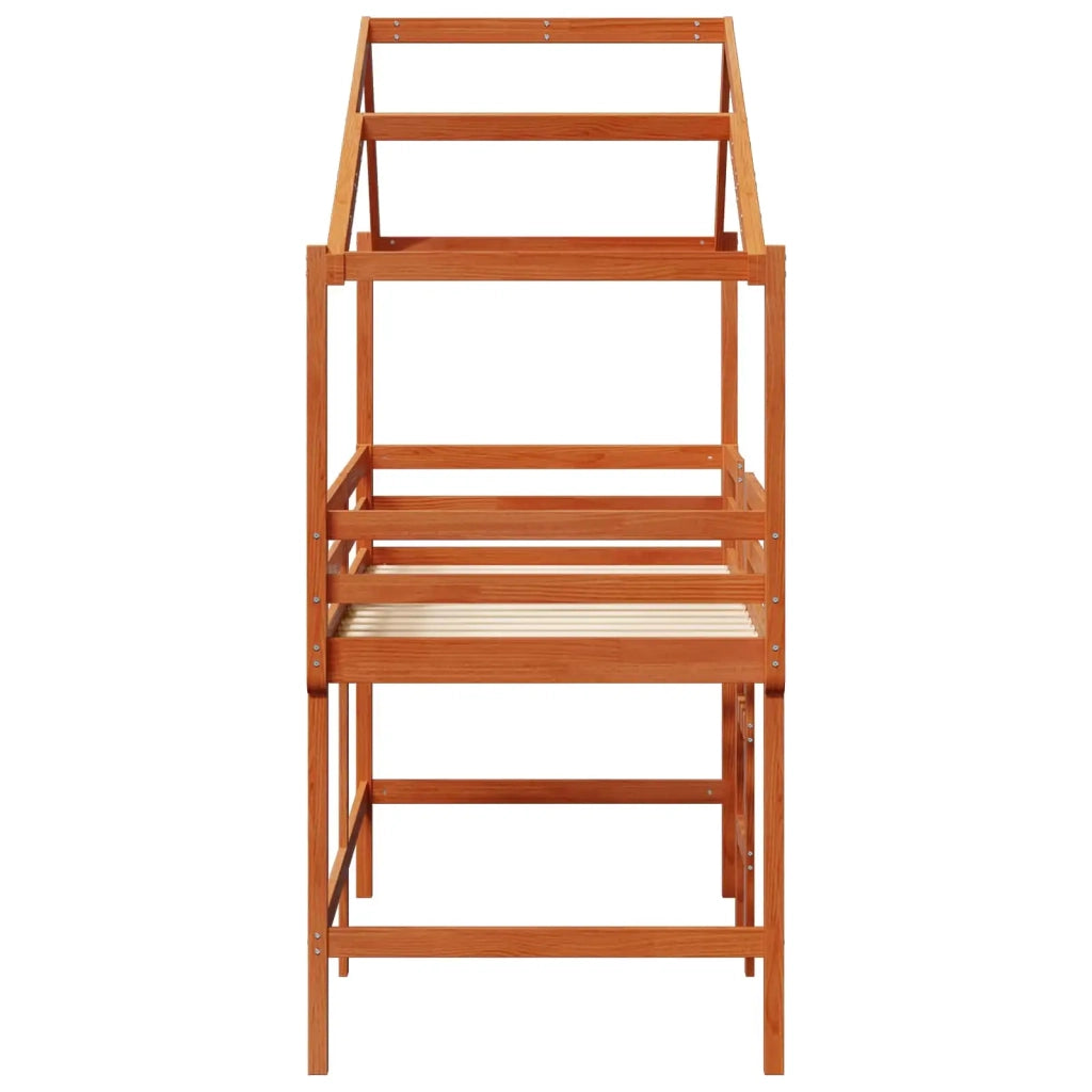 Struttura per letto soppalco Marrone Cera 90 x 190 cm 3422747