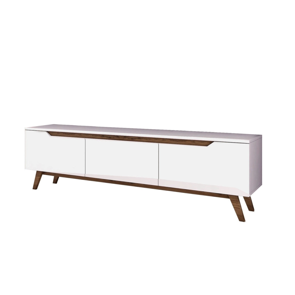 Porta TV in legno "Digi" - 180 x 35 x 48 cm - Marrone