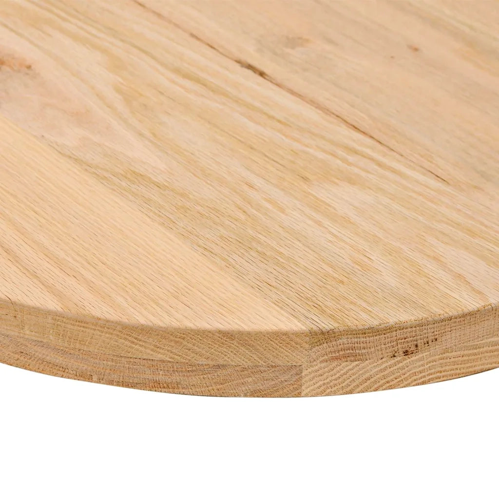vidaXL Piano per Tavolo 80x40x4 cm in Rovere Massello Ovale