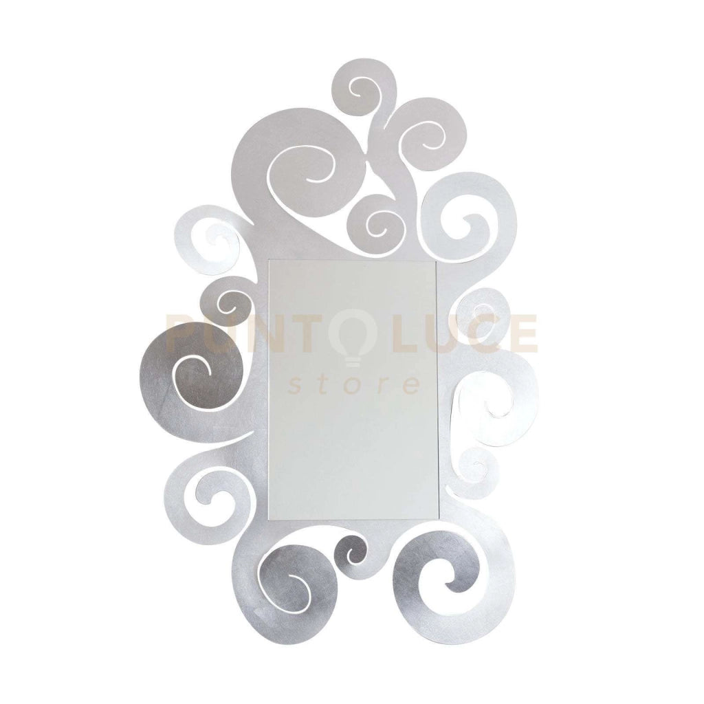 specchio temple grande Argento in Ferro 90x130hcm